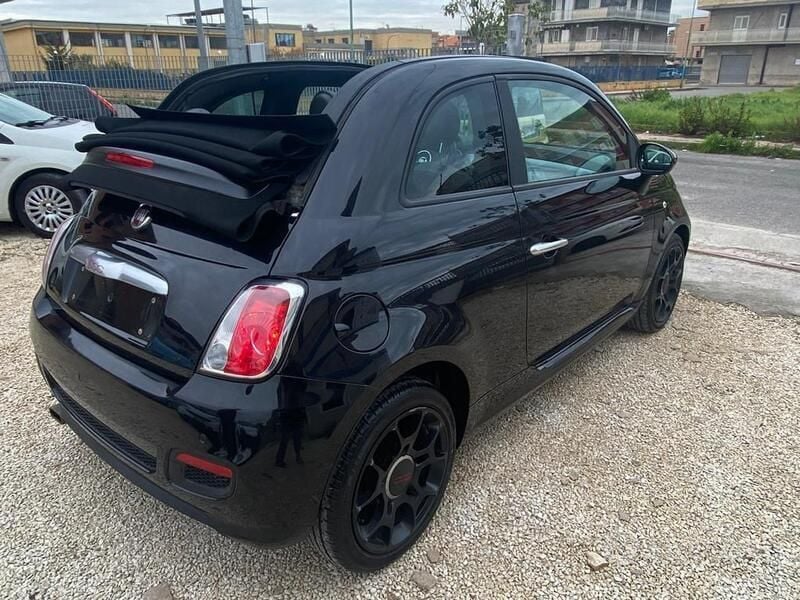 Usata Fiat 500 95 CV (69 kW) 2015 Nero Cabrio