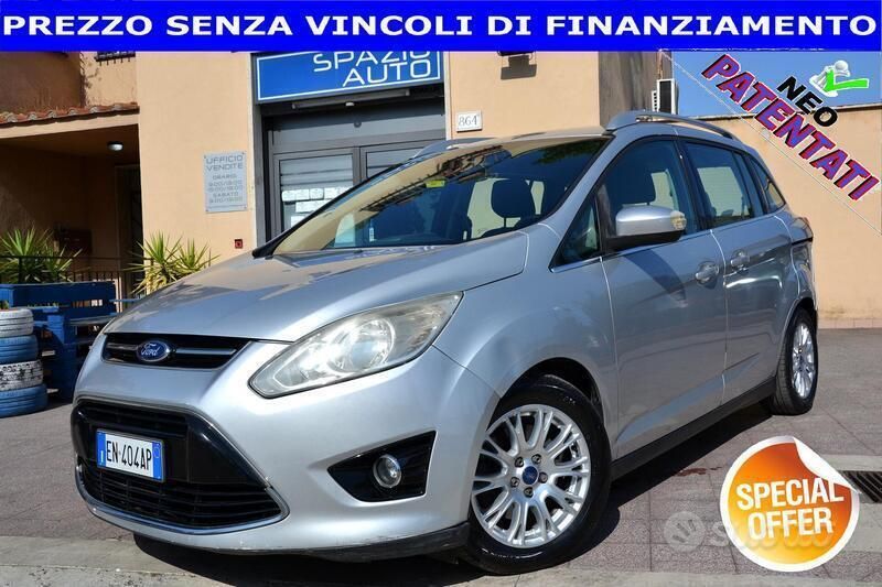Argento Usata 2012 Ford C-MAX Titanium Monovolume | 5999 € (Buon prezzo) - Immagine 1/4