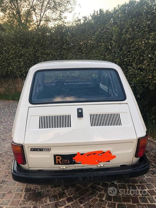 Usata Fiat 126 24 CV (17 kW) 1980 Bianco Utilitaria