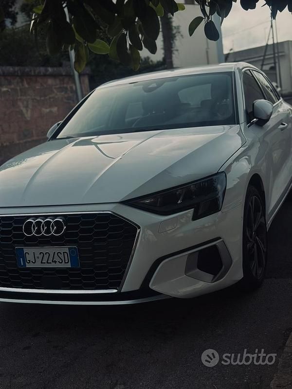 Usata Audi A3 Advanced 150 CV (110 kW) 2022 Bianco Berlina