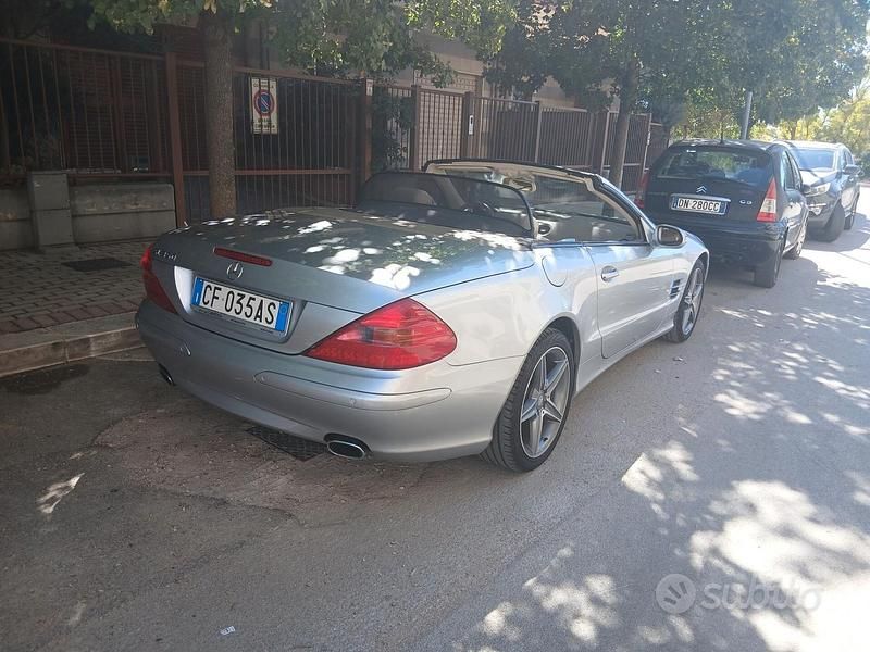 Käytetty Mercedes SL500 245 HP (180 kW) 2003 Hopea Avoauto