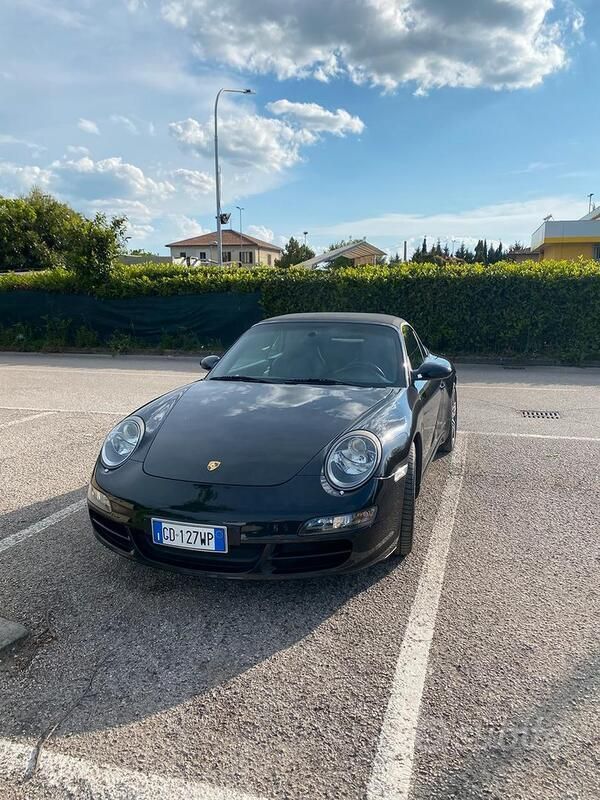 Usata Porsche 997 325 CV (239 kW) 2007 Nero Cabrio