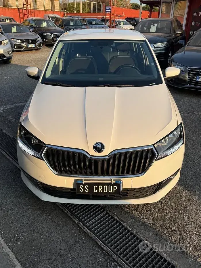 Usata Skoda Fabia Design Edition 95 CV (69 kW) 2019 Bianco Utilitaria