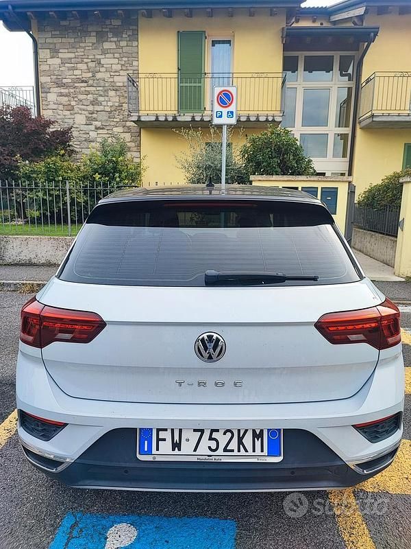 Usata VW T-Roc Advance 116 CV (85 kW) 2019 Bianco SUV