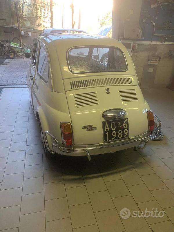 Usata Fiat 500 1970 Bianco Berlina