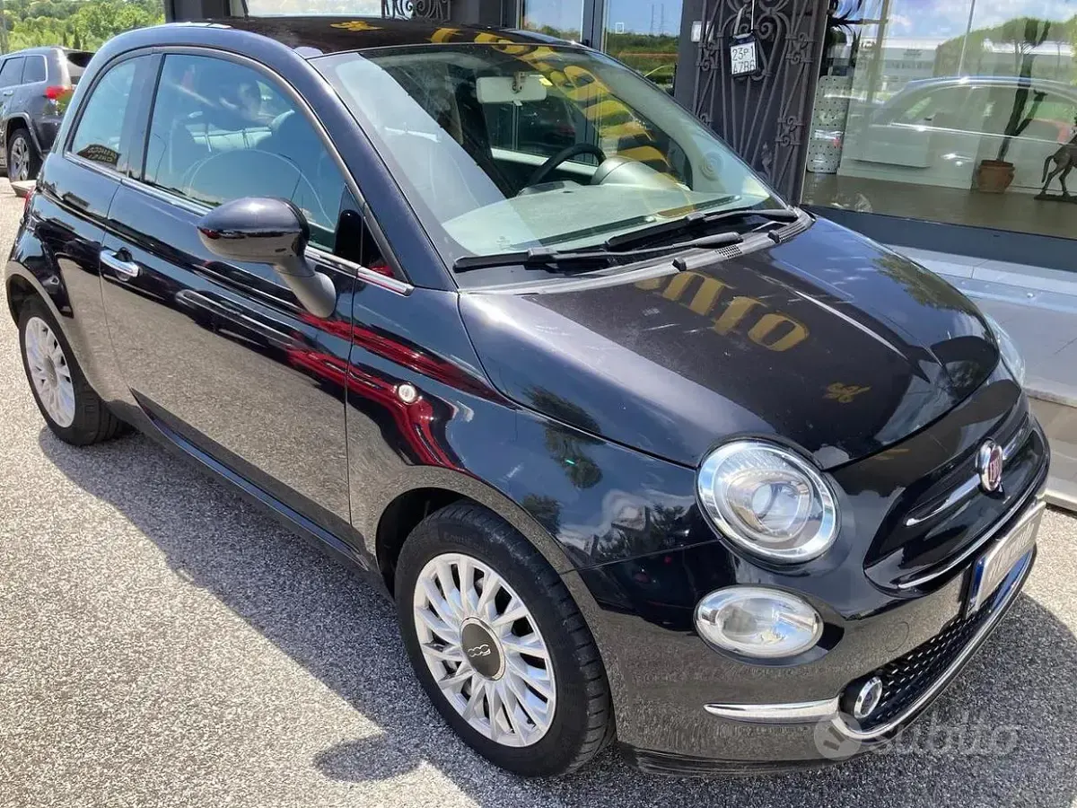 Usata Fiat 500 Lounge 69 CV (50 kW) 2017 Nero Utilitaria