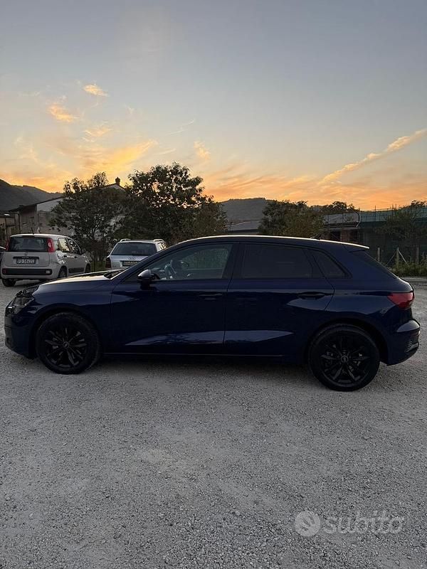 Usata Audi A3 150 CV (110 kW) 2021 Blu Berlina