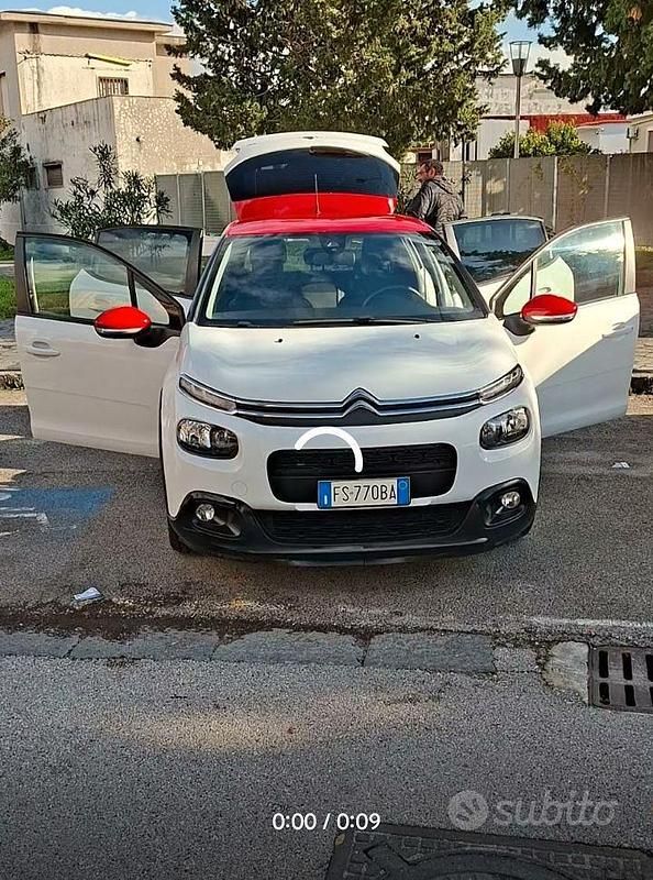 Usata Citroën C3 PureTech 83 CV (61 kW) 2018 Bianco Berlina