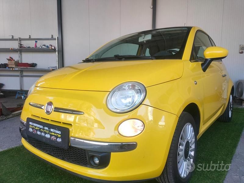 Usata Fiat 500 Lounge 69 CV (50 kW) 2008 Giallo Berlina