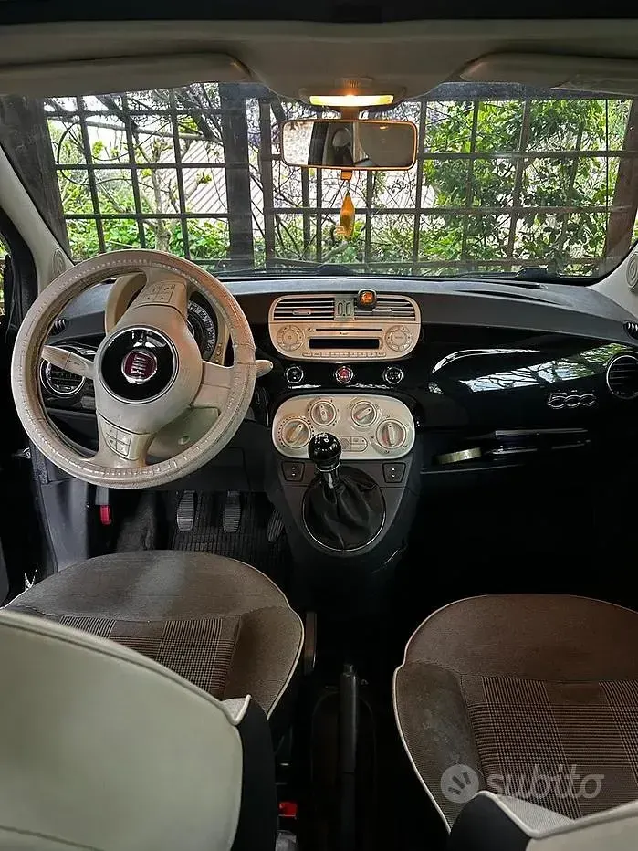 Usata Fiat 500 Lounge 69 CV (50 kW) 2014 Nero Berlina