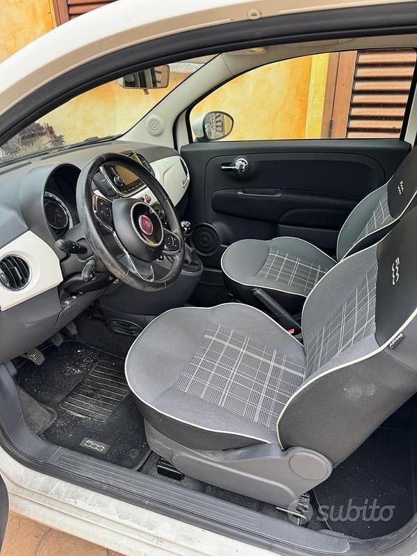 Usata Fiat 500 95 CV (69 kW) 2017 Bianco Utilitaria