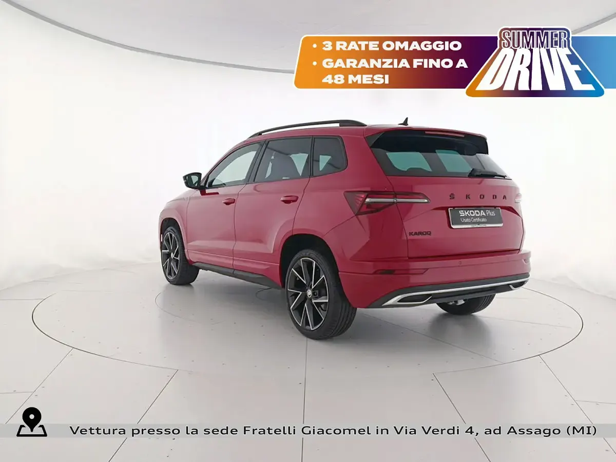 Usata Skoda Karoq SportLine 150 CV (110 kW) 2023 Rosso SUV