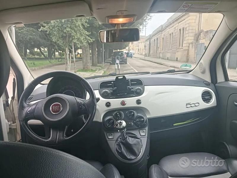 Usata Fiat 500 75 CV (55 kW) 2008 Bianco Berlina