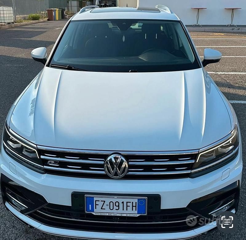 Usata VW Tiguan R-line 150 CV (110 kW) 2019 Bianco SUV