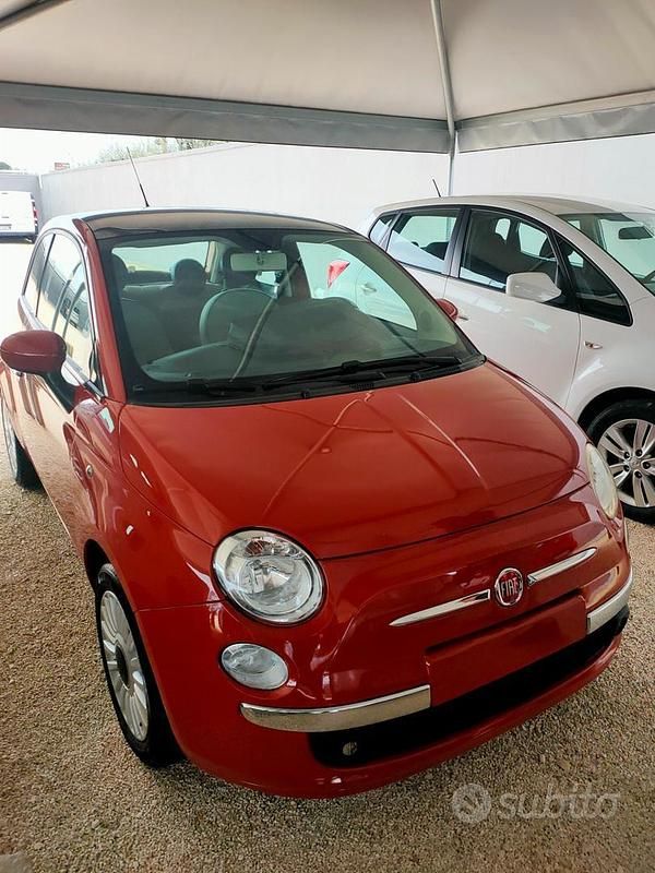 Usata Fiat 500 Lounge 69 CV (50 kW) 2008 Arancione Berlina