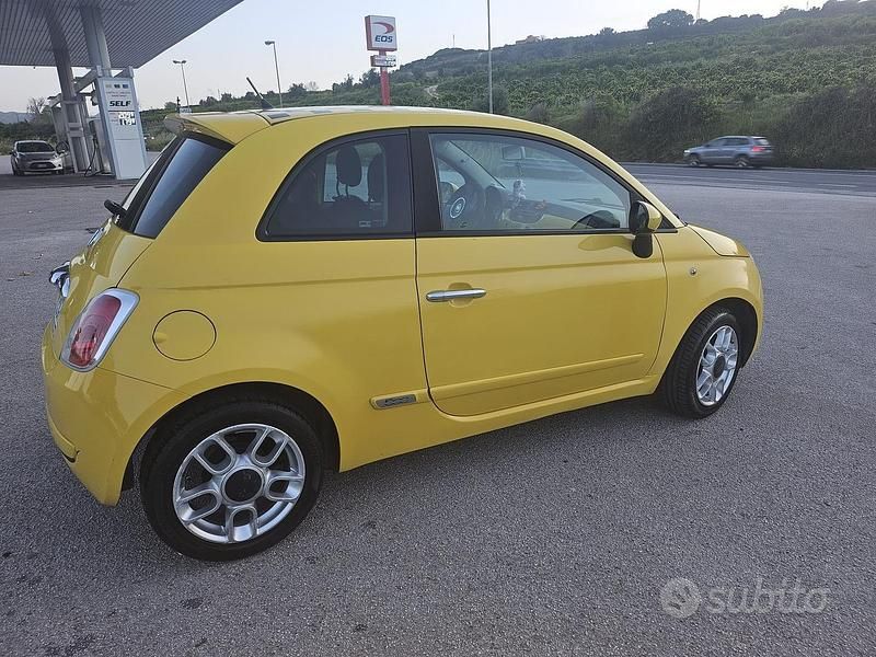 Usata Fiat 500 Sport 75 CV (55 kW) 2009 Giallo Cabrio