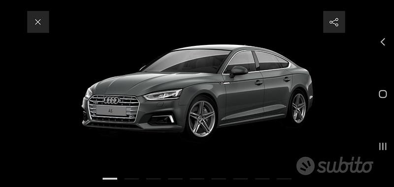 Usata Audi A5 245 CV (180 kW) 2019 Grigio Coupé