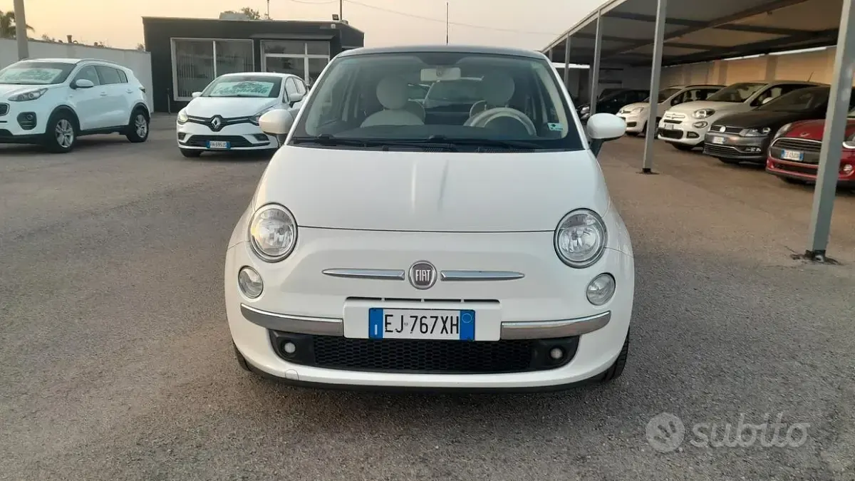 Usata Fiat 500 Lounge 69 CV (50 kW) 2012 Bianco Berlina