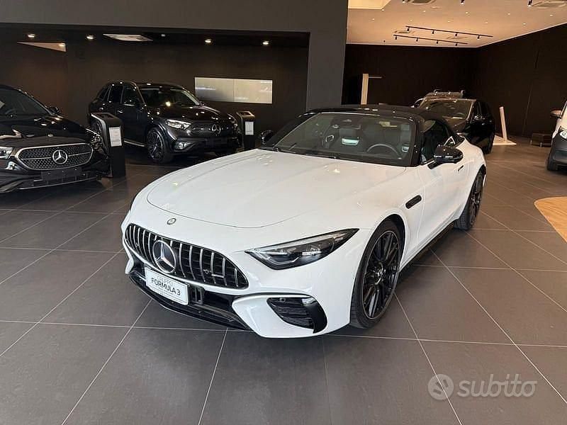 Bianco Usata 2023 Mercedes SL43 AMG AMG Line Premium Plus Cabrio | 124.900 € - Immagine 1/4