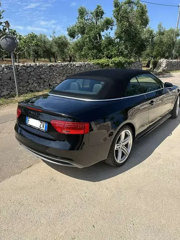 Usata Audi A5 Cabriolet S-Line 177 CV (130 kW) 2014 Nero Cabrio