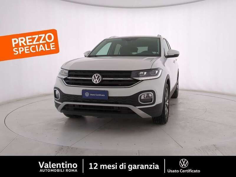 Bianco Usata 2020 VW T-Cross Advance SUV | 17.950 € (Buon prezzo) - Immagine 1/4