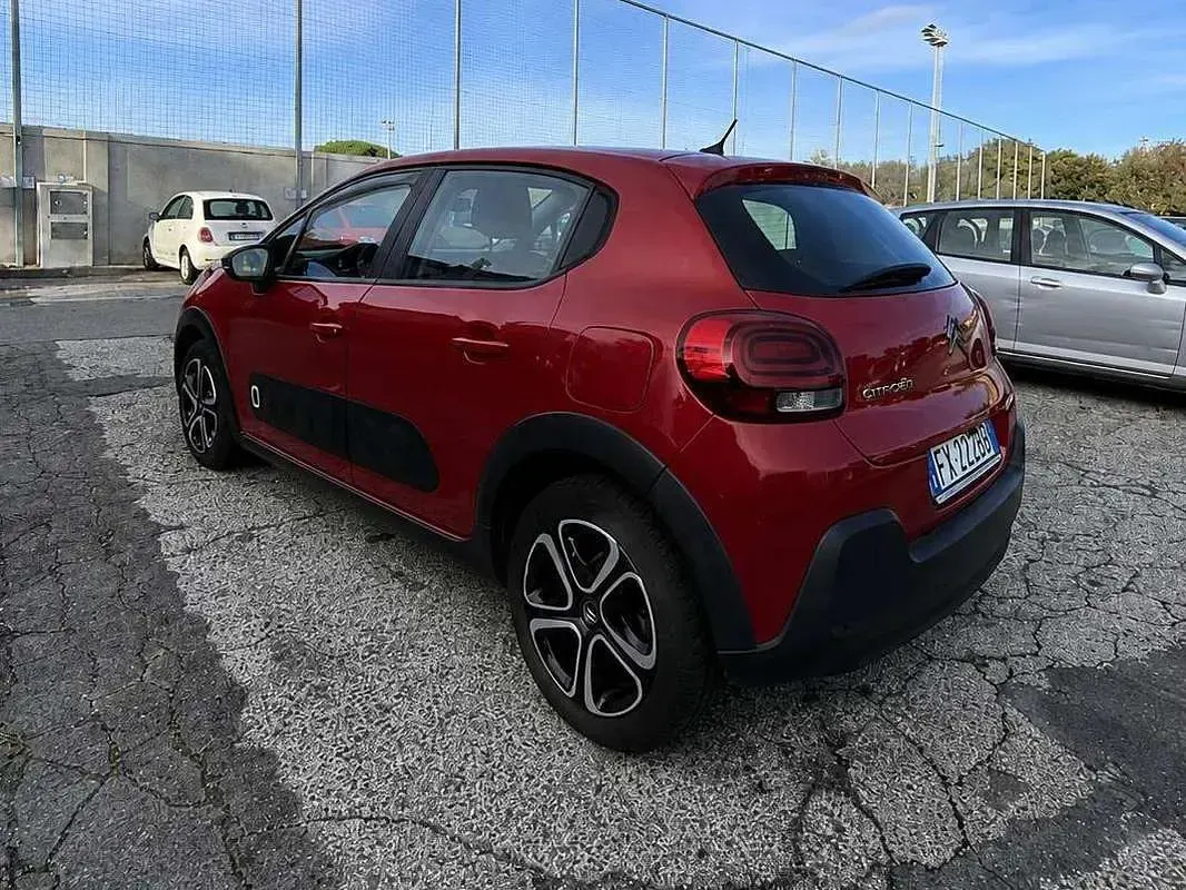 Usata Citroën C3 100 CV (73 kW) 2019 Rosso Utilitaria