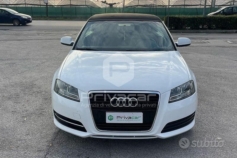 Usata Audi A3 Cabriolet Ambition 105 CV (77 kW) 2013 Bianco Cabrio