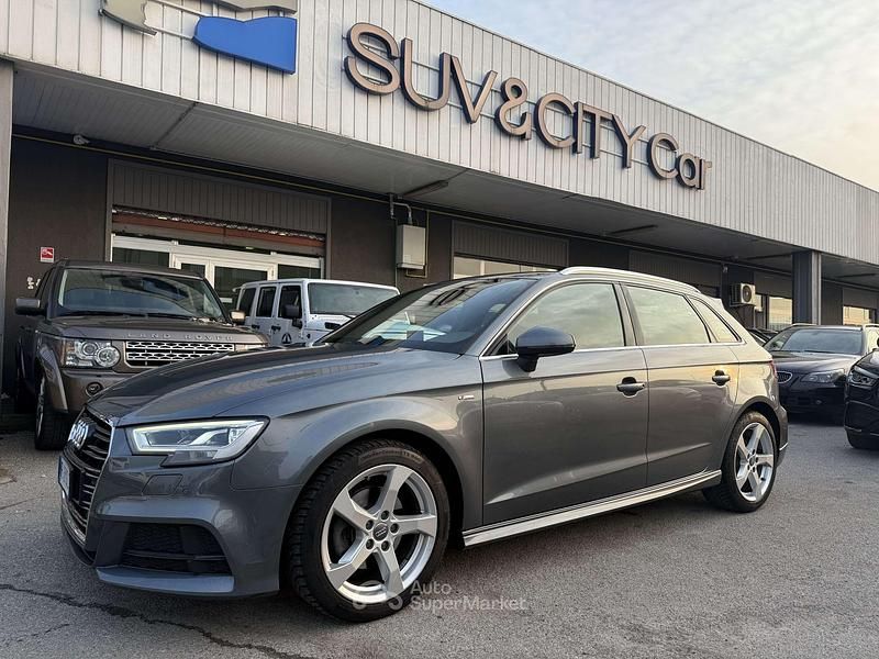 Usata Audi A3 S-Line 116 CV (85 kW) 2017 Grigio Berlina
