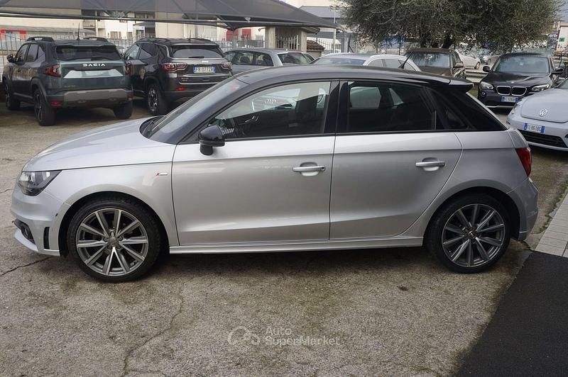 Usata Audi A1 Sportback S-Line 90 CV (66 kW) 2014 Argento Utilitaria