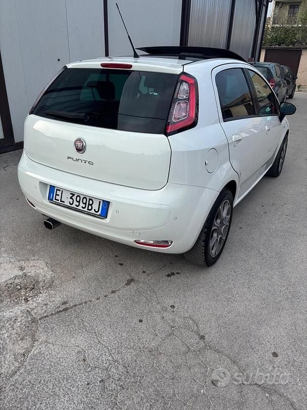 Usata Fiat Punto Lounge 85 CV (62 kW) 2012 Bianco Utilitaria