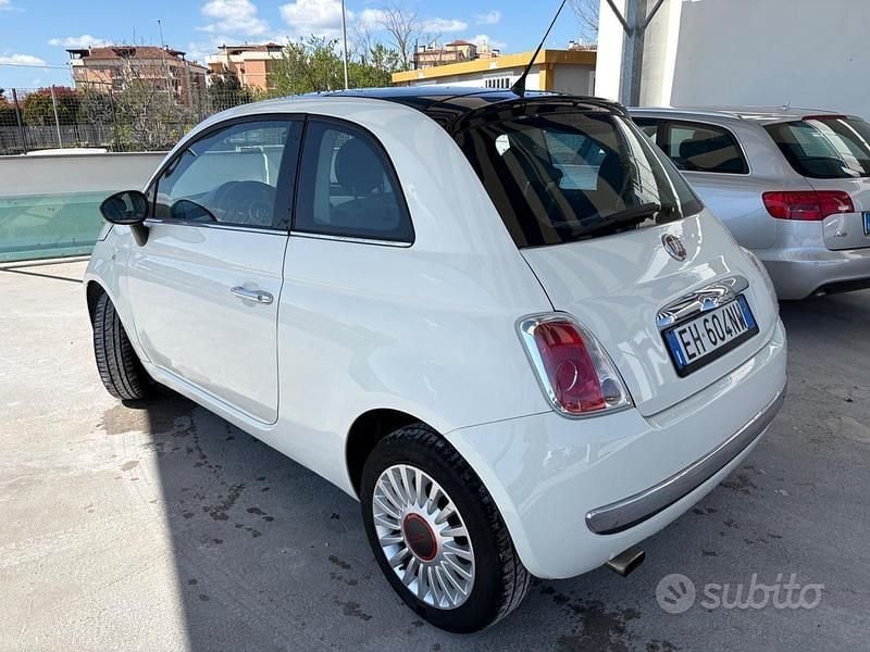 Usata Fiat 500 Lounge 69 CV (50 kW) 2011 Bianco Berlina