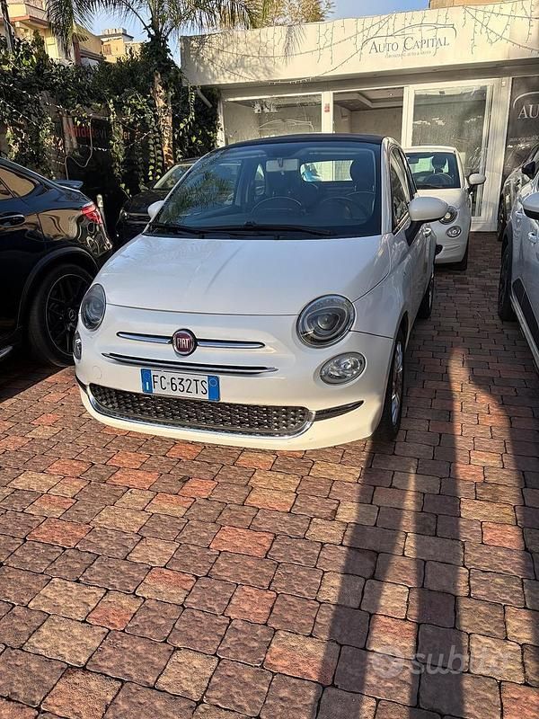 Usata Fiat 500C Lounge 69 CV (50 kW) 2016 Bianco Cabrio
