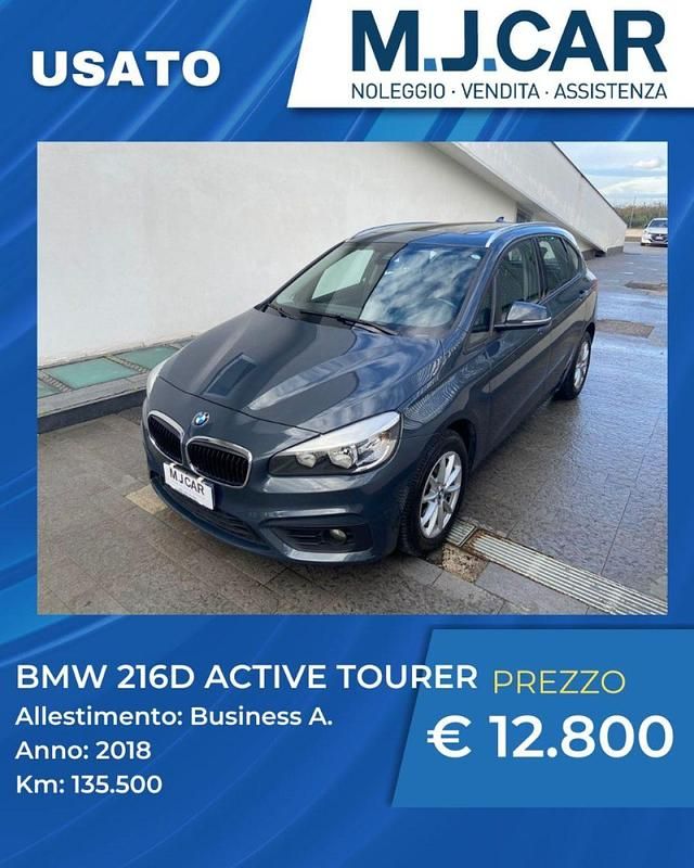 Grigio Usata 2018 BMW 216 Active Tourer Advantage Monovolume | 12.800 € (Buon prezzo) - Immagine 1/4