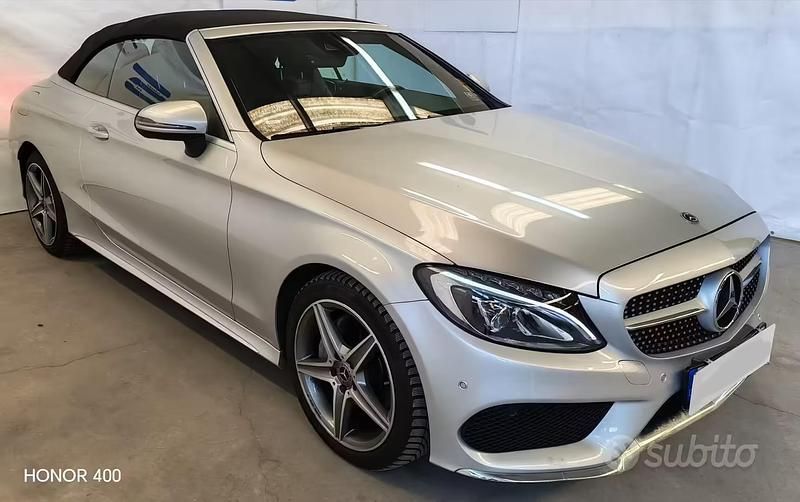 Usata Mercedes C220 Premium Plus 169 CV (124 kW) 2018 Grigio Cabrio