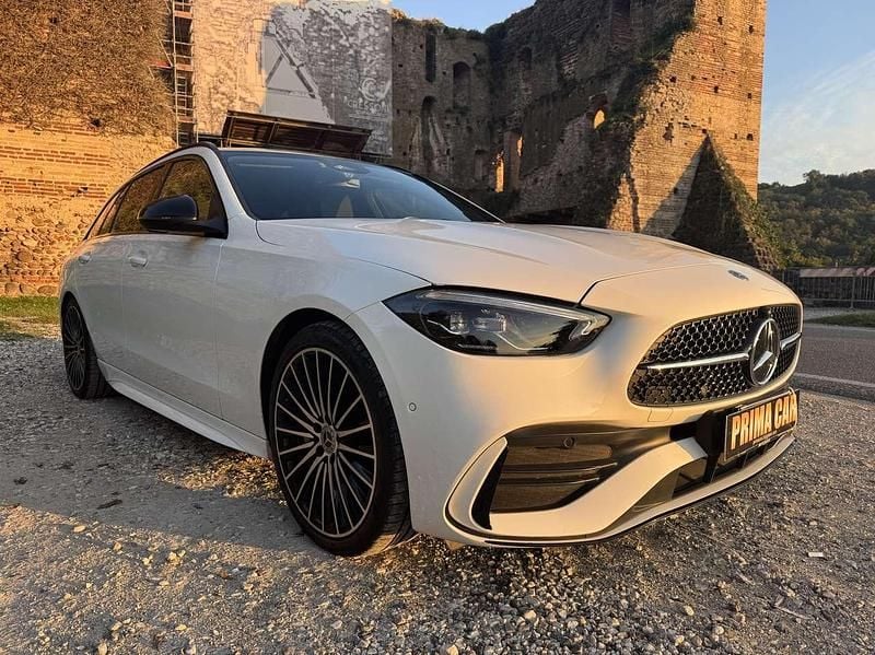 Bianco Usata 2024 Mercedes C220 AMG Line Premium Plus Station wagon | 46.900 € (Buon prezzo) - Immagine 1/4