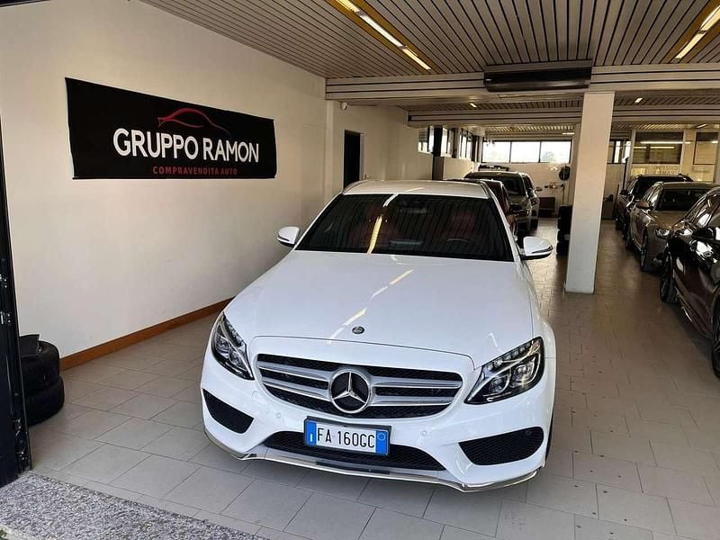 Usata Mercedes C250 Business 204 CV (150 kW) 2015 Bianco Station wagon