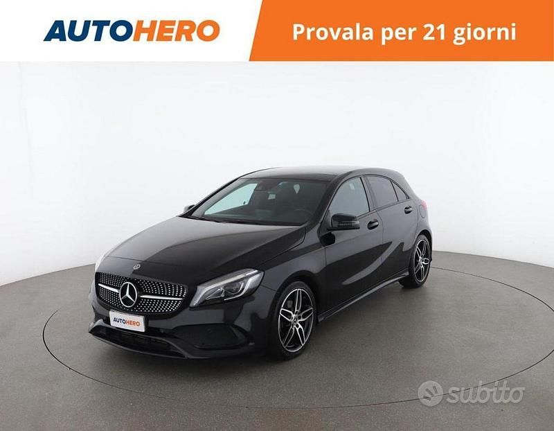 Nero Usata 2017 Mercedes A200 Tre volumi | 16.599 € (Buon prezzo) - Immagine 1/2