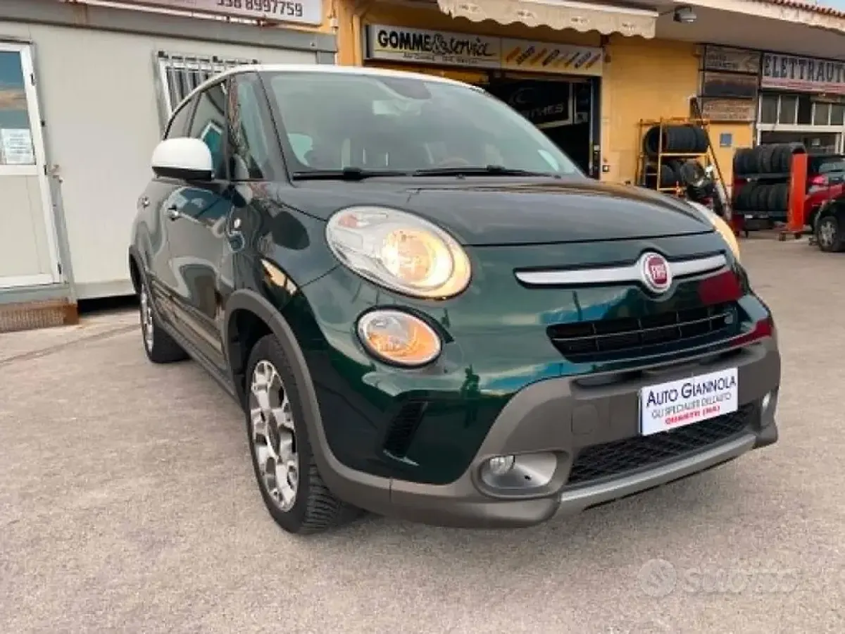 Usata Fiat 500L Trekking 105 CV (77 kW) 2015 Verde Monovolume