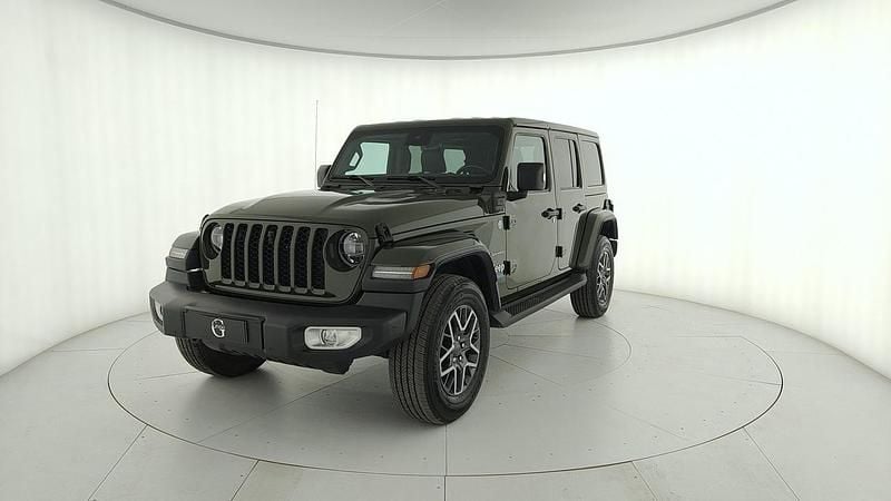 Verde Usata 2022 Jeep Wrangler Unlimited Sahara SUV | 48.800 € (Buon prezzo) - Immagine 1/4