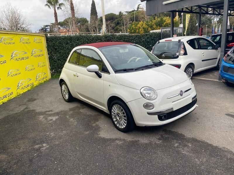 Usata Fiat 500C Lounge 69 CV (50 kW) 2012 Bianco Cabrio