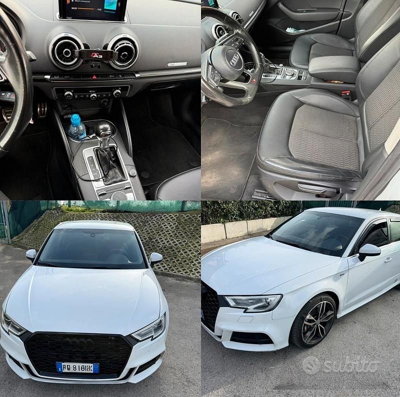 Usata Audi A3 150 CV (110 kW) 2017 Bianco Berlina