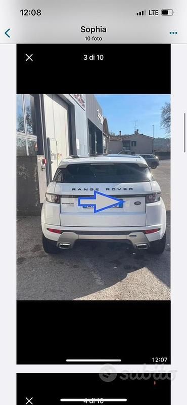 Usata Land Rover Range Rover evoque Dynamic 150 CV (110 kW) 2013 Bianco SUV