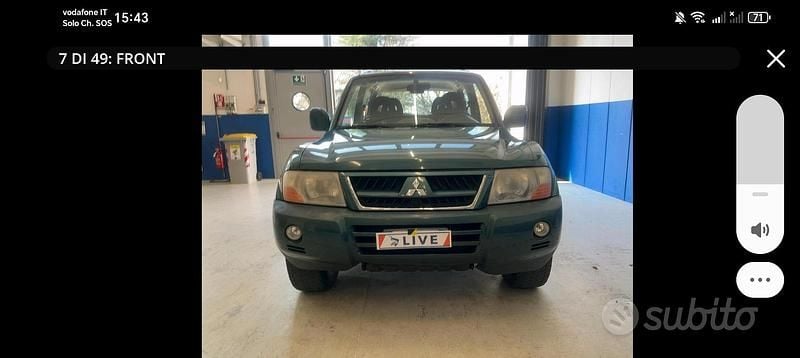 Usata Mitsubishi Pajero 160 CV (117 kW) 2005 Verde SUV