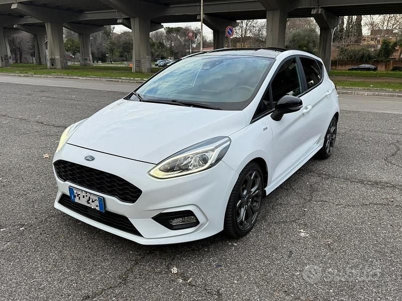 Bianco Usata 2019 Ford Fiesta ST-Line Berlina | 10.490 € (Ottimo prezzo) - Immagine 1/4