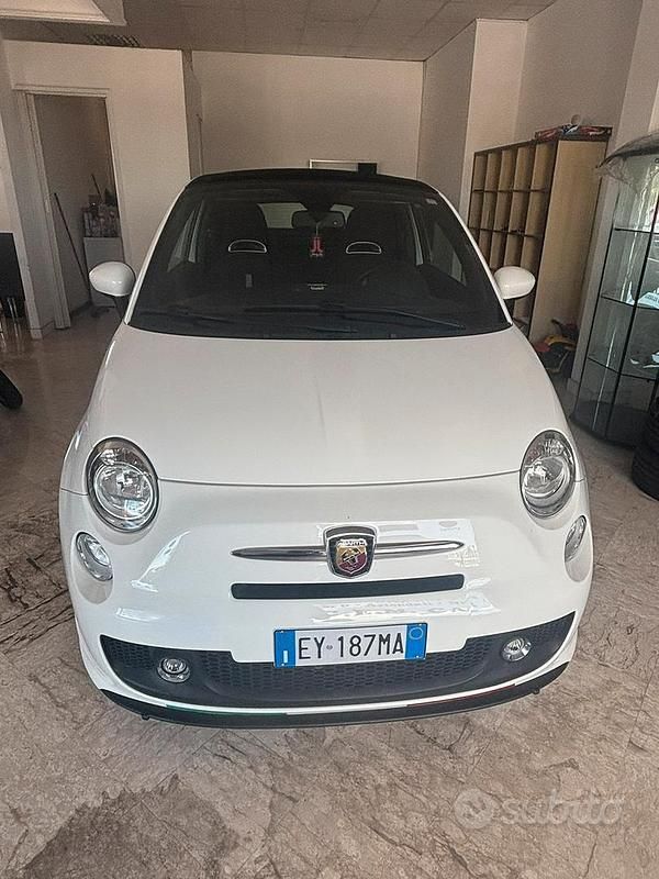 Bianco Usata 2015 Abarth 595 Cabrio | 12.999 € (Buon prezzo) - Immagine 1/4