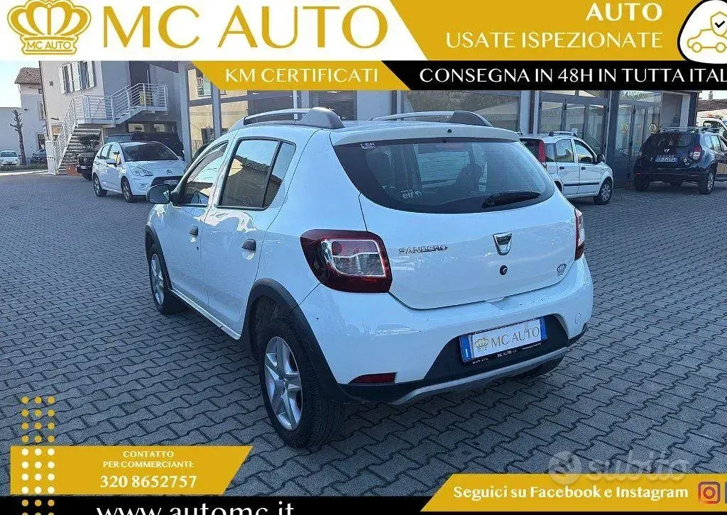 Usata Dacia Sandero Stepway 90 CV (66 kW) 2016 Bianco Berlina