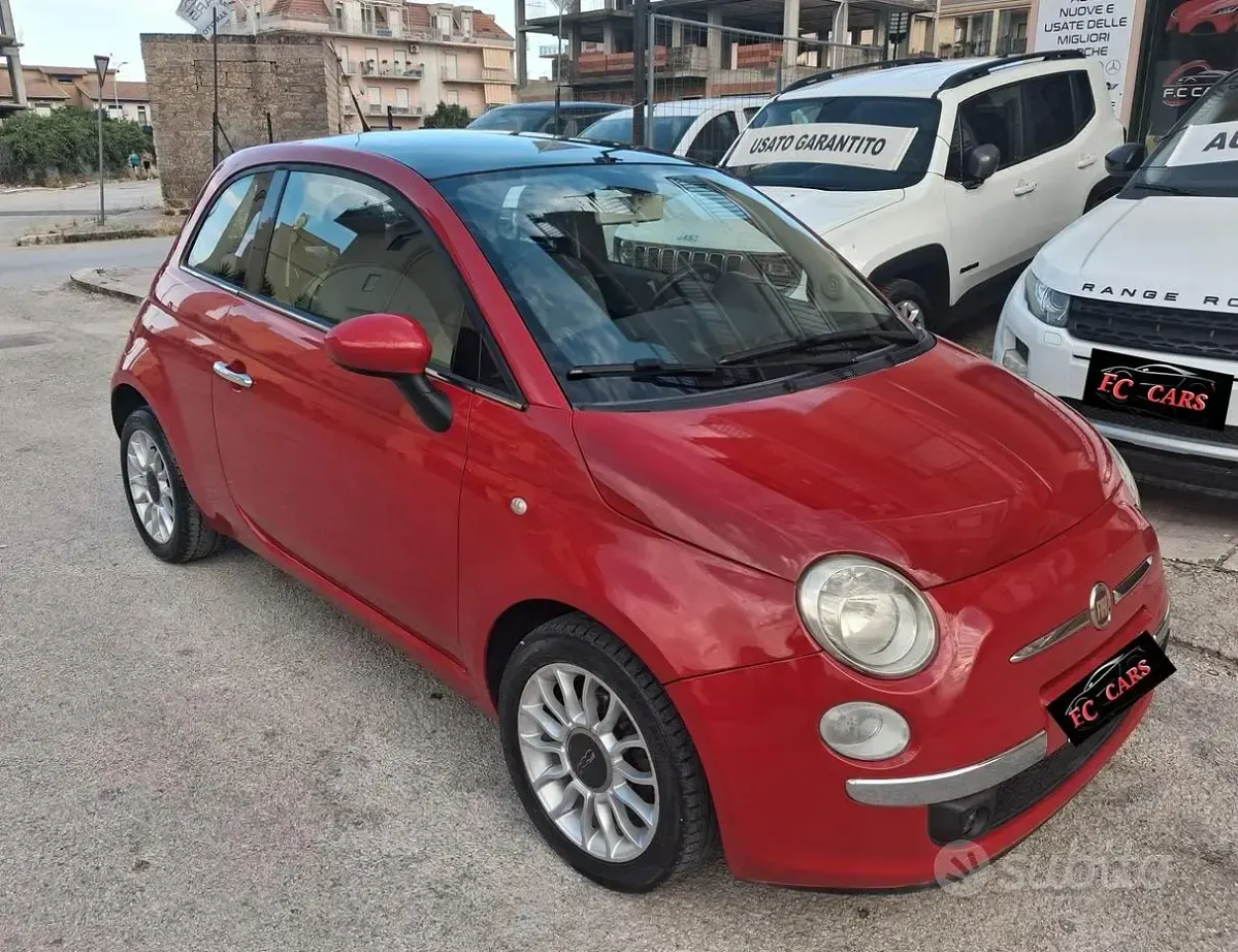 Usata Fiat 500 Lounge 75 CV (55 kW) 2008 Rosso Berlina