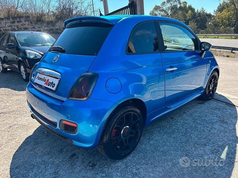 Usata Fiat 500 Sport 105 CV (77 kW) 2015 Blu Utilitaria