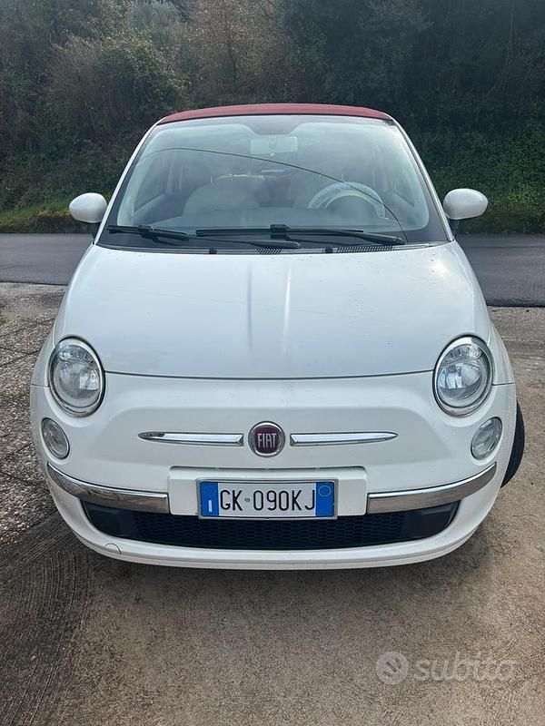 Usata Fiat 500 95 CV (69 kW) 2013 Bianco Cabrio