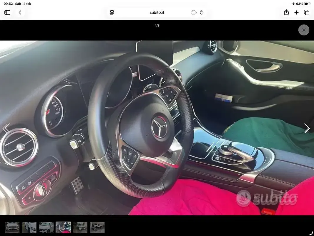 Usata Mercedes GLC250 Premium 204 CV (150 kW) 2018 Bianco Coupé
